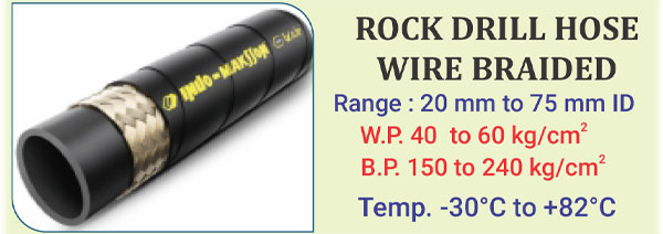 Rock Drill Hose Wire Braided